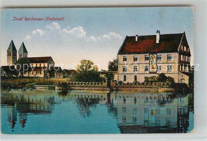 Niederzell Reichenau Ansicht vom See aus