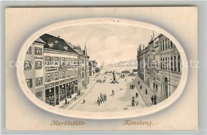 Konstanz Bodensee Marktstaette Kuenstlerkarte