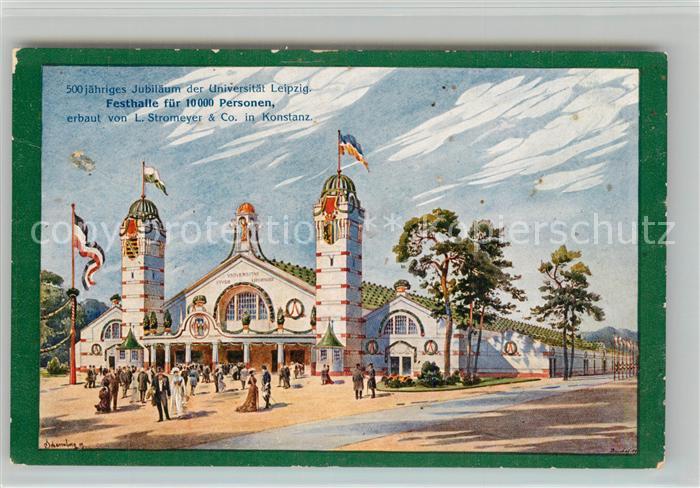 LEIPZIG Sachsen 500jaehriges Jubilaeum der Universitaet Leipzig Festhalle fuer 1