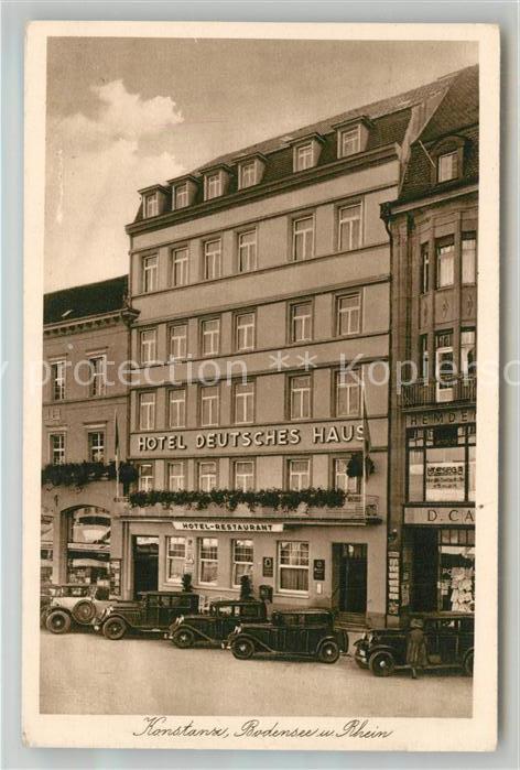 Konstanz Bodensee Hotel Deutsches Haus Kupfertiefdruck