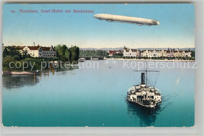 Konstanz Bodensee Insel Hotel Zeppelin Faehrschiff