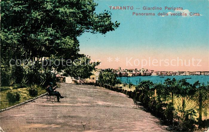 Taranto Giardino Peripato Panorama della vecchia Città