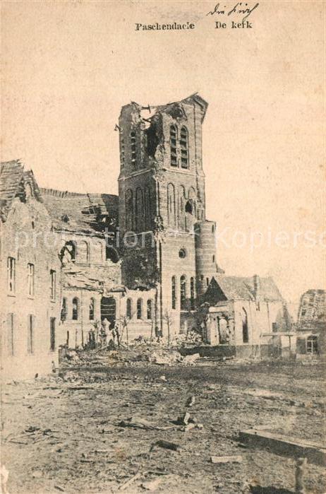 Paschendaele De Kerk Ruine