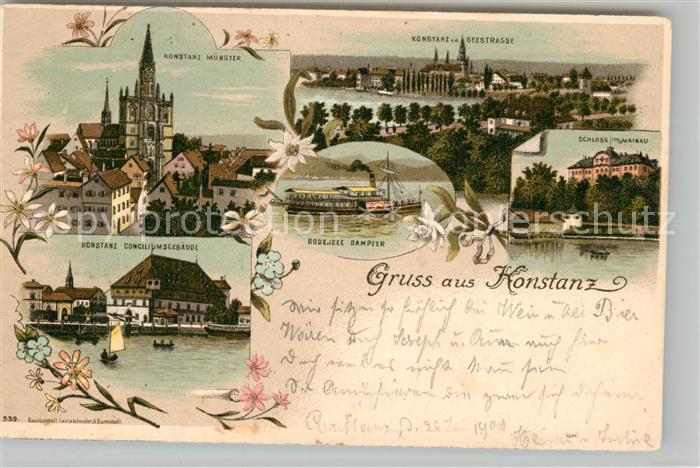 Konstanz Bodensee Muenster Seestrasse Schloss Mainau Conciliumsgebaeude