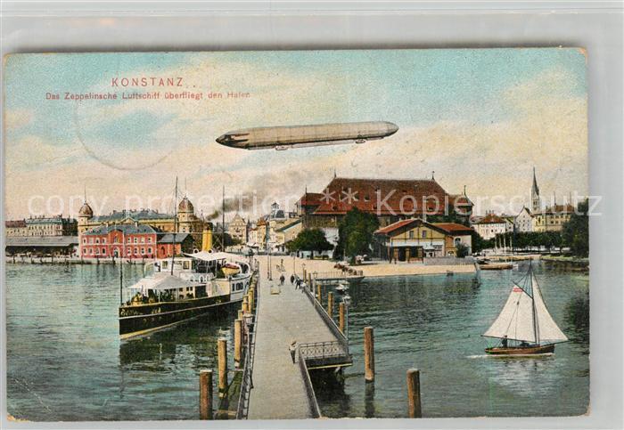 Konstanz Bodensee Zeppelin Luftschiff Hafen