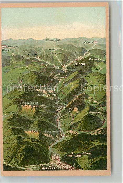 Hornberg Schwarzwald Panoramakarte