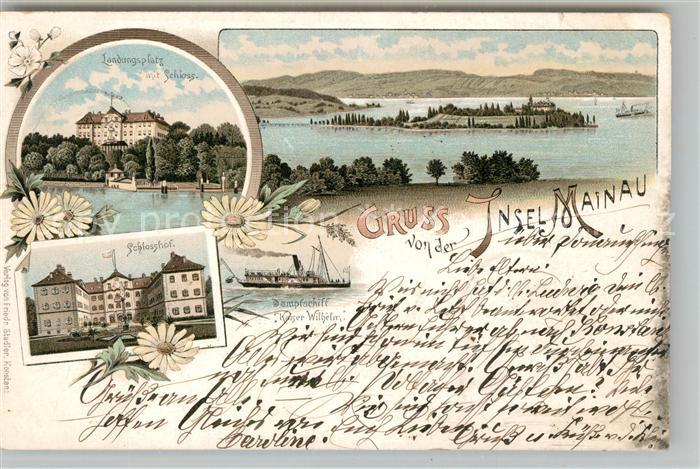 Insel Mainau Landungsplatz Schloss Schlosshof