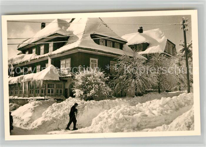 Schonach Schwarzwald Hotel Pension Lamm Winter