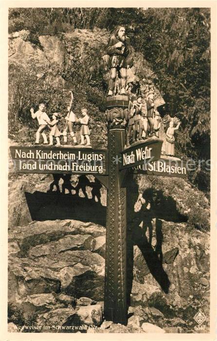 Schwarzwald Wegweiser Kinderheim Luginsland Freibur