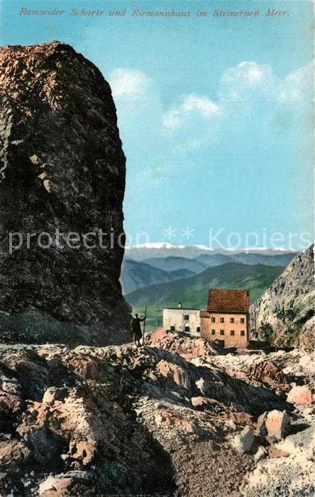 Ramseiden Ramseider Scharte und Riemannhaus im Steinernen Meer