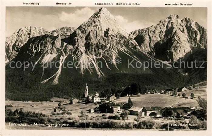 Lermoos Tirol mit Miemingergruppe