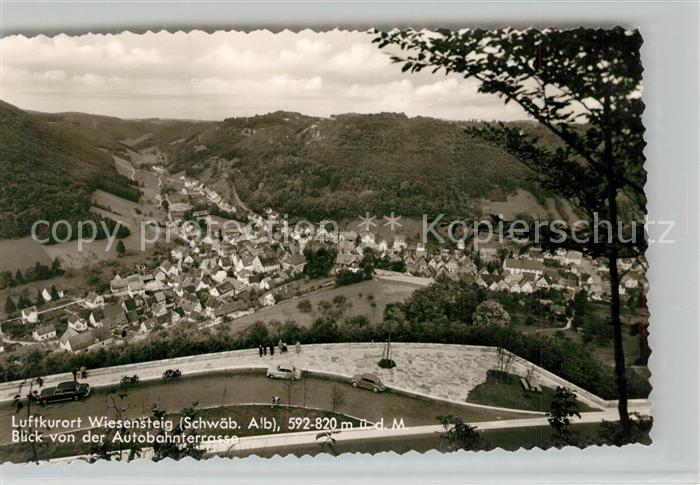 Wiesensteig Blick von der Autobahnterrasse