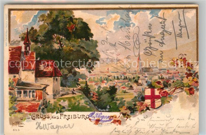 Freiburg Breisgau Total Kuenstlerkarte