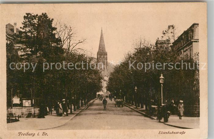 Freiburg Breisgau Eisenbahnstrasse Muensterturm