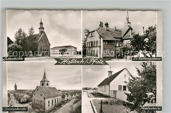Hassloch Pfalz Lutherkirche Ev Rettungshaus Christuskirche Paulusheim