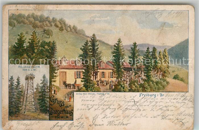 Freiburg Breisgau Jaegerhaus mit Rosskopfthurm