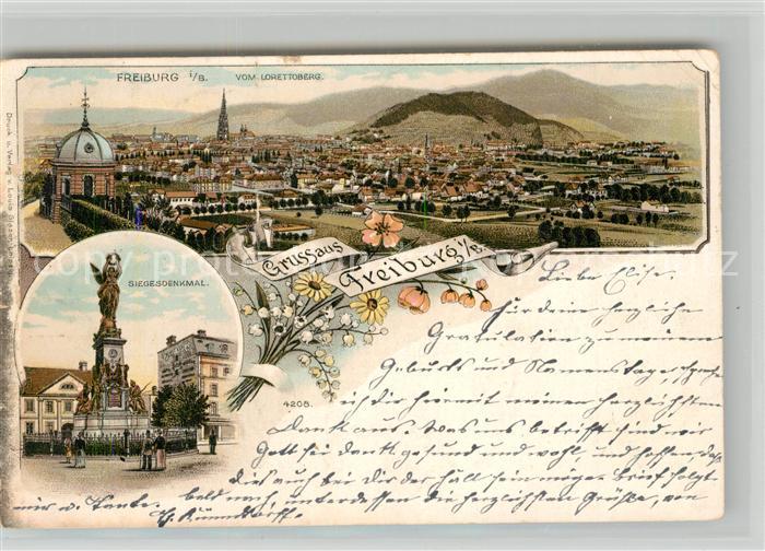 Freiburg Breisgau Stadtansicht Siegesdenkmal