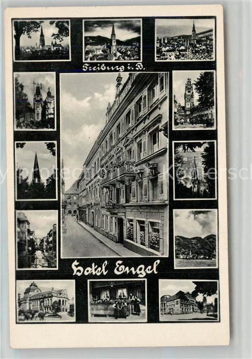 Freiburg Breisgau Hotel Engel mit Stadtansichten