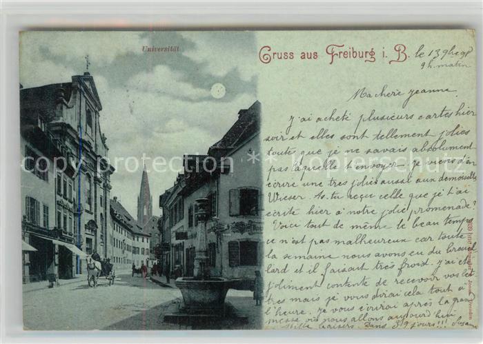 Freiburg Breisgau Eisenbahnstrasse Muensterturm