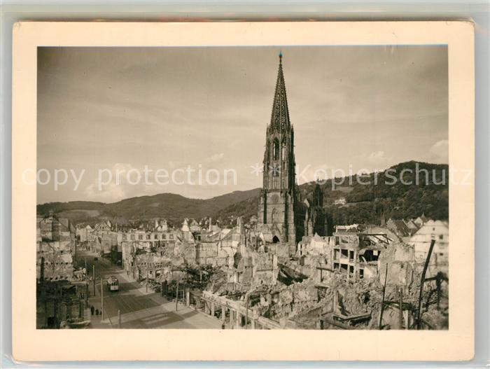 Freiburg Breisgau Unversehrtes Muenster nach Fliegerangriff