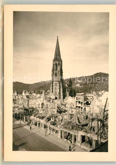Freiburg Breisgau Unversehrtes Muenster nach Fliegerangriff