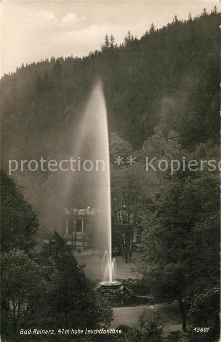 Bad Reinerz Niederschlesien Leuchtfontaene