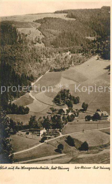 Bad Reinerz Niederschlesien Landschaftspanorama mit Margaretenbaude