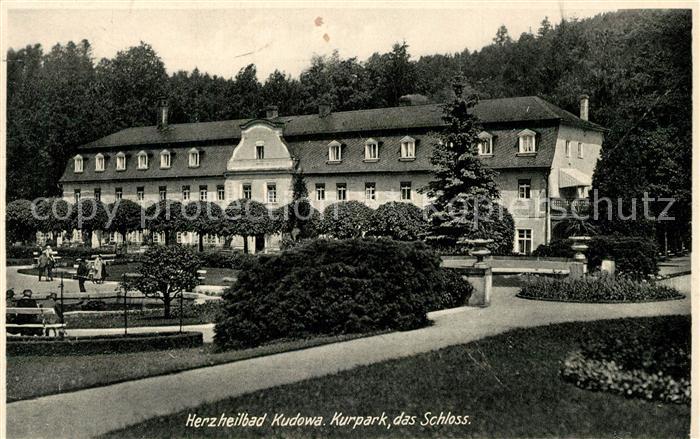 Bad Kudowa Niederschlesien Kurpark Schloss