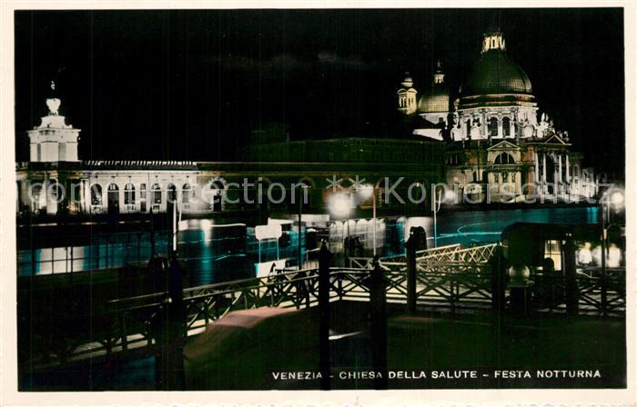 Venezia Venedig Chiesa delle Salute Festa notturna