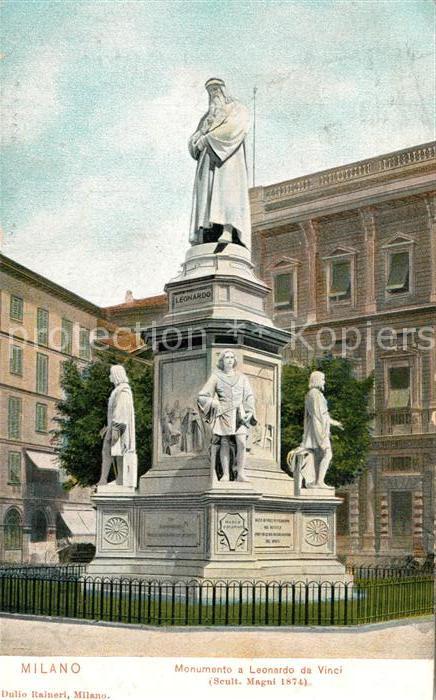 Milano Monumento a Leonardo da Vinci