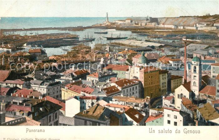Genova Genua Liguria Panorama