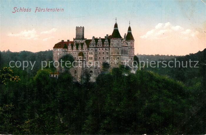 Fuerstenstein Schlesien Panorama Burg