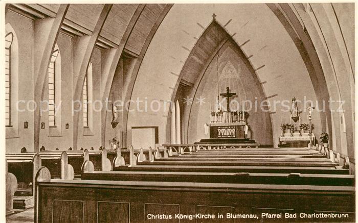 Charlottenbrunn Bad Christus Koenig Kirche Blumenau