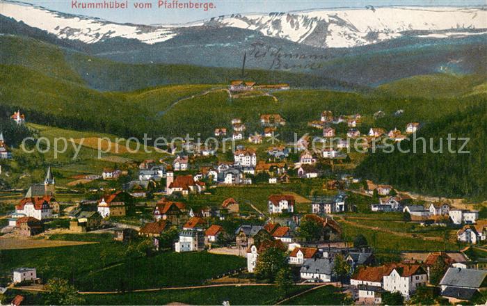 Krummhuebel Riesengebirge Panorama vom Pfaffenberge