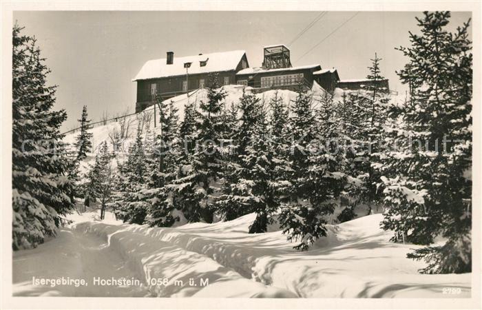 Hochstein Isergebirge Baude Winteraufnahme