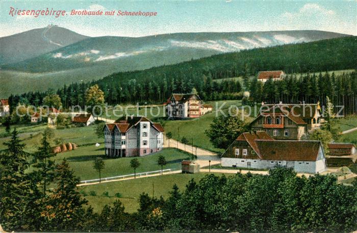 Brotbaude Riesengebirge Schneekoppe Panorama