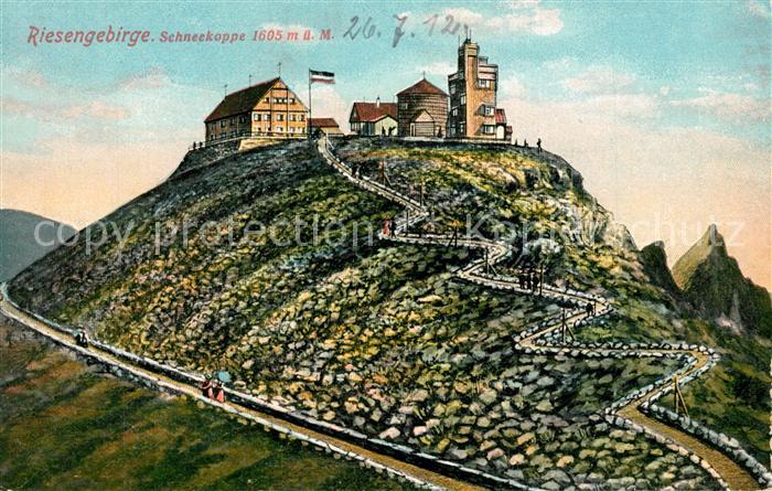 Schneekoppe Snezka Baude Wetterwarte