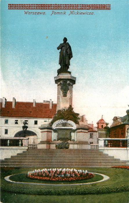 Warszawa Denkmal Mickiewicza