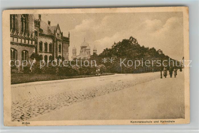 Riga Lettland Kommerzschule Kathedrale