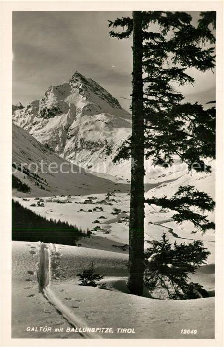 Galtuer Tirol Winterlandschaft Alpen