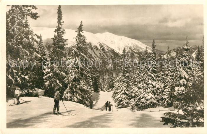 Rax Blick gegen Schneeberg Winterlandschaft