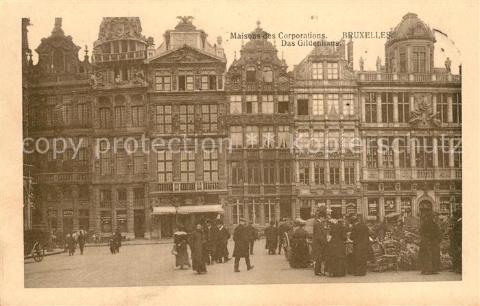 Bruxelles Bruessel Maisons des Corporations Gildehaus