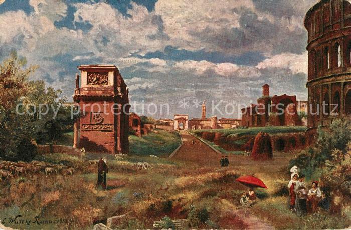 Rom Roma Forum romanum Triumphbogen Kontantins Titusbogen Kapitol Venustempel Ko