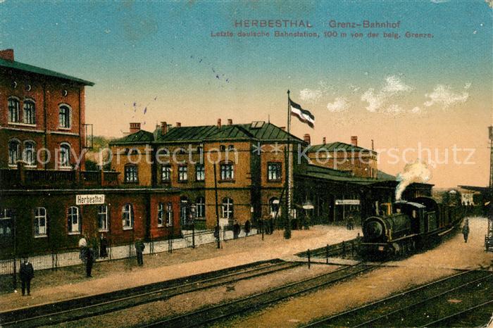 Herbesthal Wallonie La Gare Grenzbahnhof Dampflokomotive