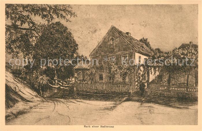 Langebrueck Hennigs Resrtauration nach einer Radierung