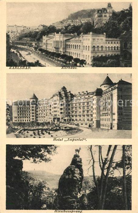 Karlsbad Eger Kurhaus Hotel Imperial Hirschensprung
