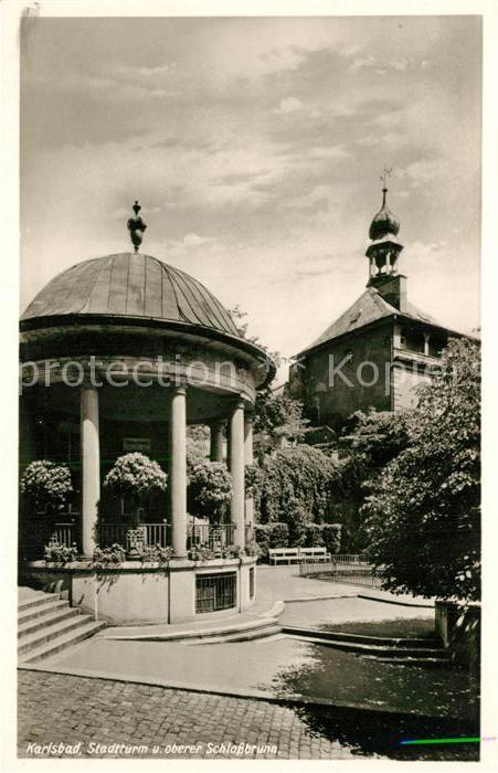 Karlsbad Eger Stadtturm Schlossbrunn