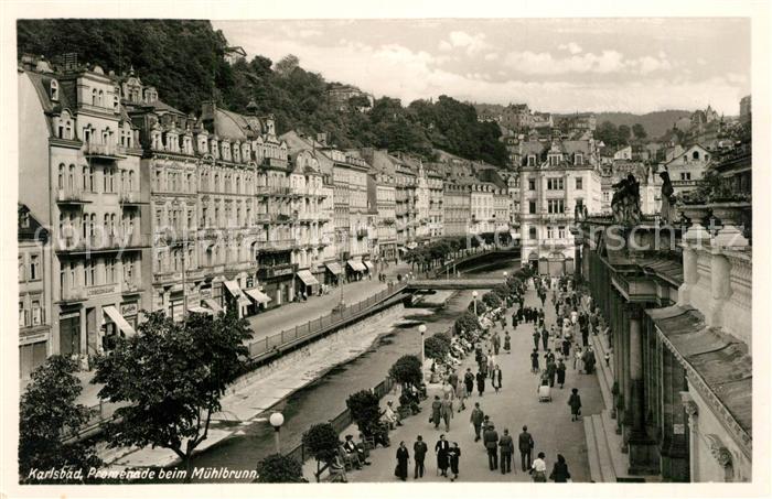 Karlsbad Eger Promenade Muehlbrunn