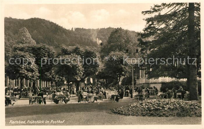 Karlsbad Eger Fruehstueck im Posthof