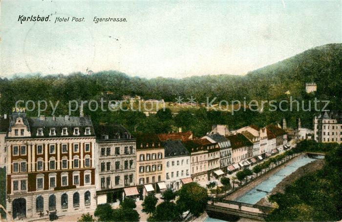Karlsbad Eger Hotel Post Egerstrasse
